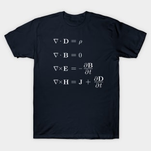 Maxwell's Equations Science And Physics T-Shirt